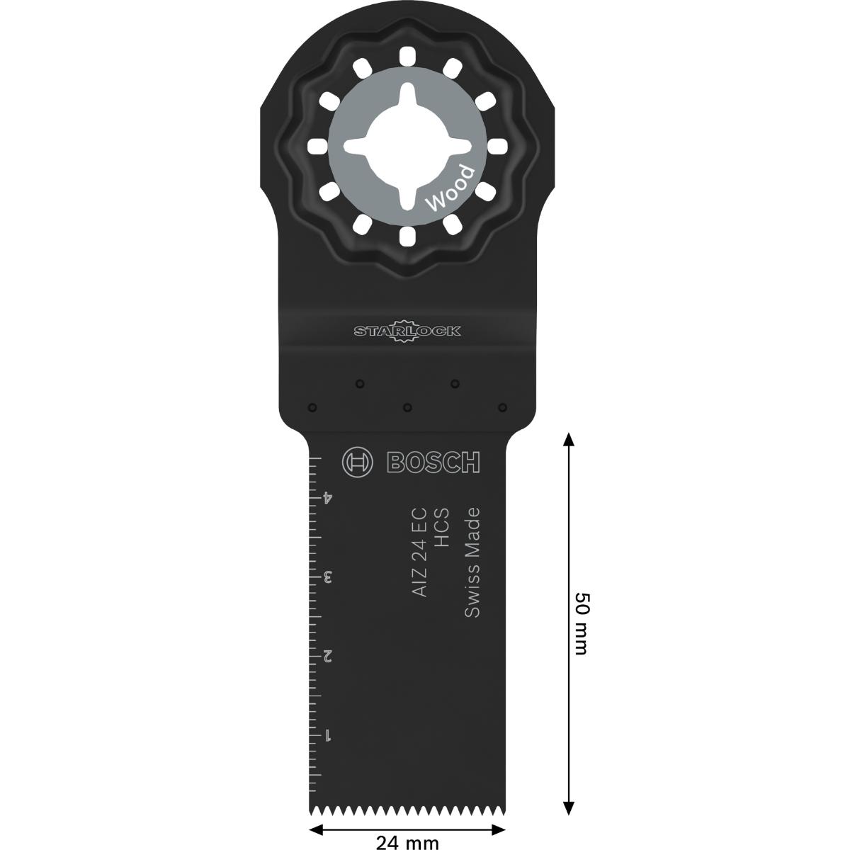 Bosch AIZ 24 EC Holz Tauchsägeblatt, Starlock, 24 x 50 mm