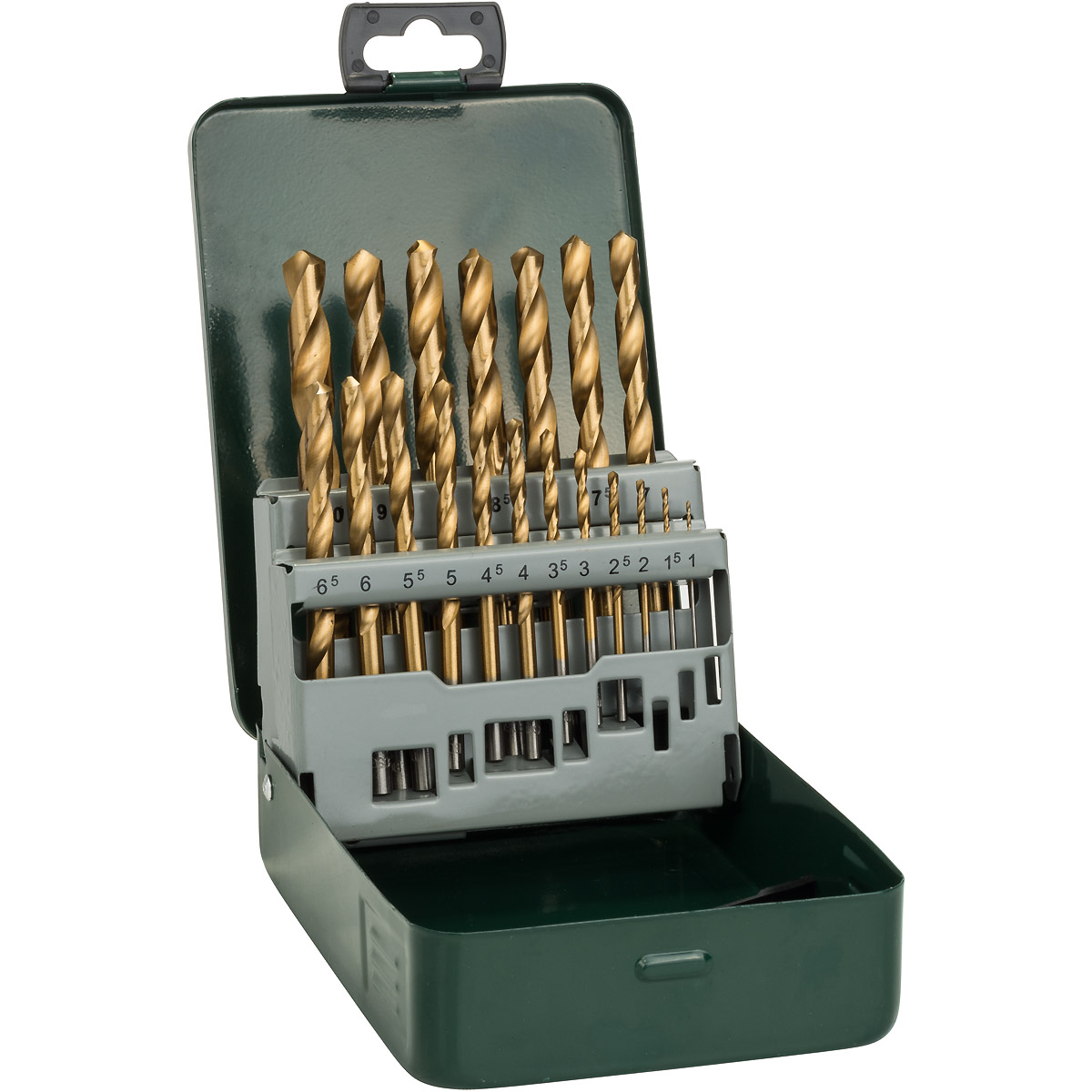 Bosch Metallbohrer-Set HSS-TiN, 19-teilig, 1 - 10 mm, Metallkassette