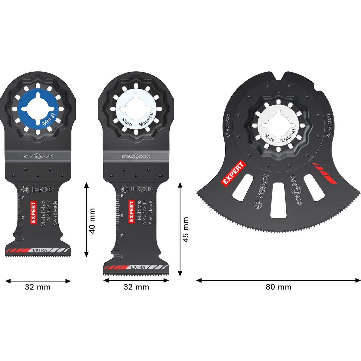 Bosch EXPERT Starlock Sägeblatt 3-teiliges Set