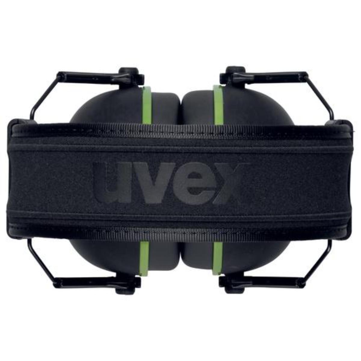 uvex KX10 Kapselgehörschutz schwarz/ grün SNR 30 dB