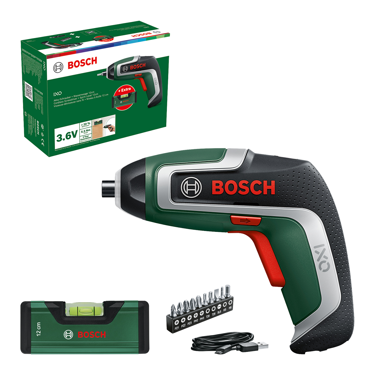 Bosch Akku-Schrauber IXO 7 Level Set