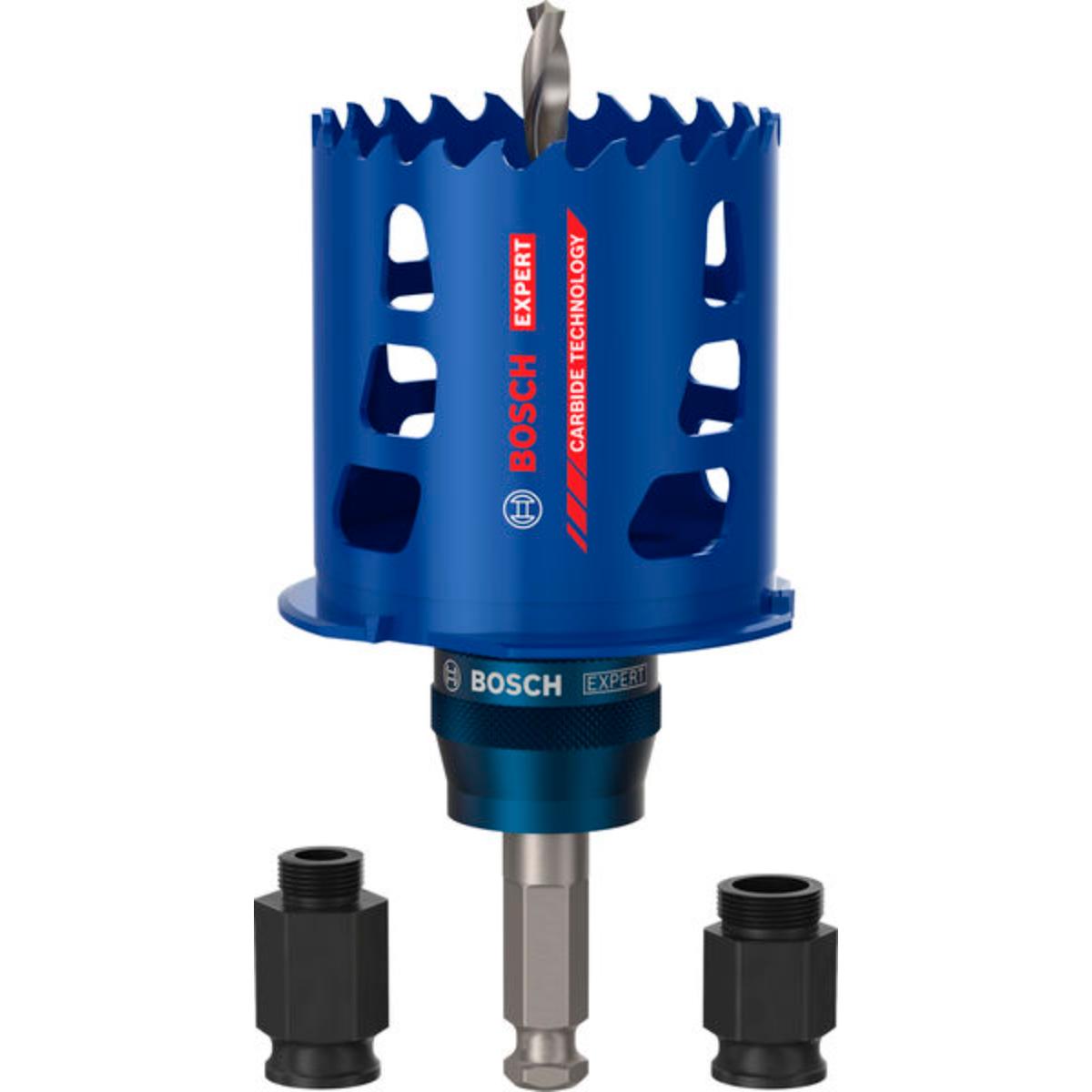 Bosch EXPERT Multi Material Kegelsenker PC Plus Lochsäge, 68 x 60 mm, Starter-Kit