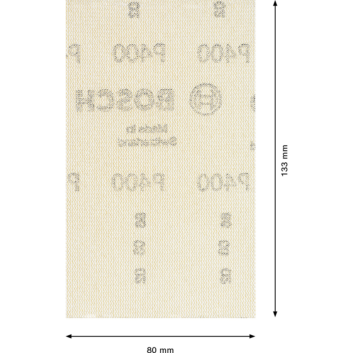 Bosch EXPERT Netzschleifblatt M480, 80 x 133mm, 10 Stück, K400