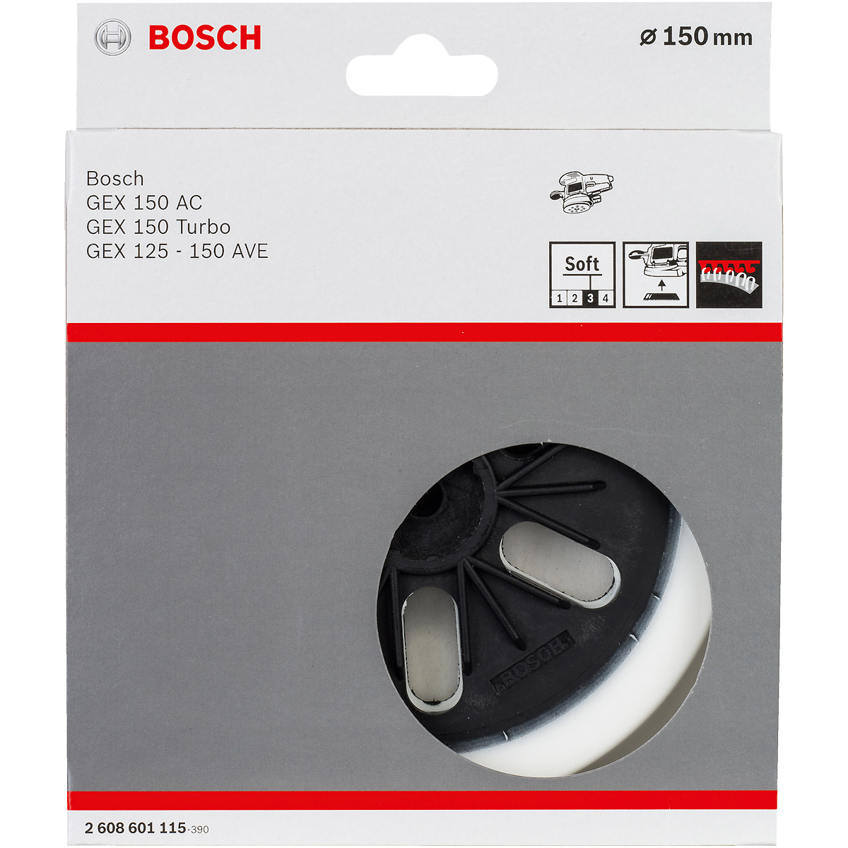 Bosch Schleifteller, 150 mm, für GEX 125-150 AVE, GEX 150 AC, GEX 150