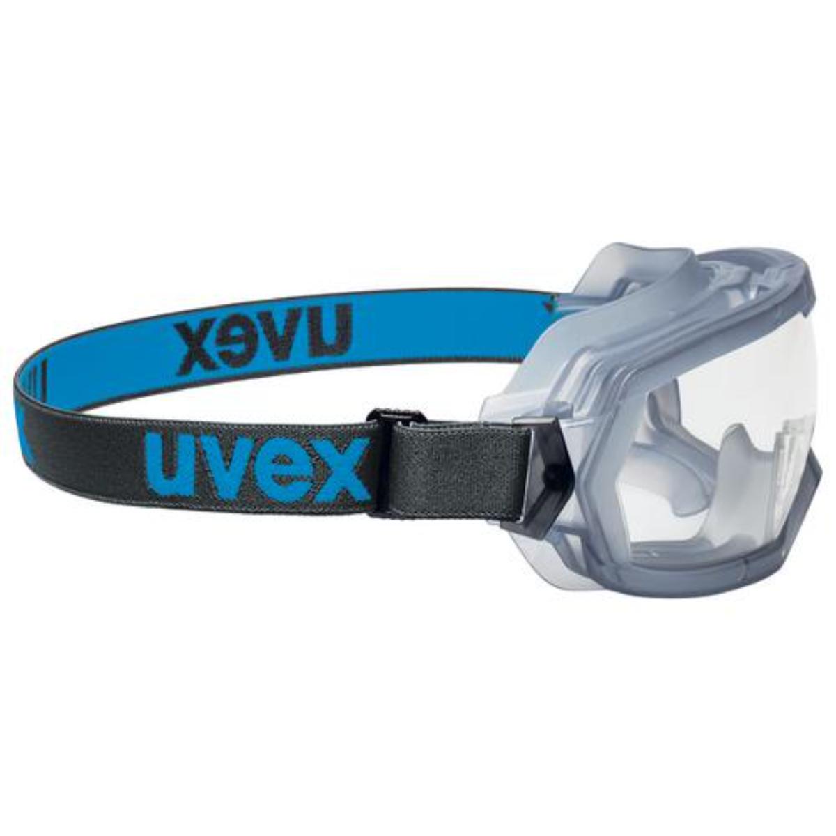 uvex hypervision Vollsichtbrille innen beschlagfrei, außen extrem kratzfest & chemikalienbeständig