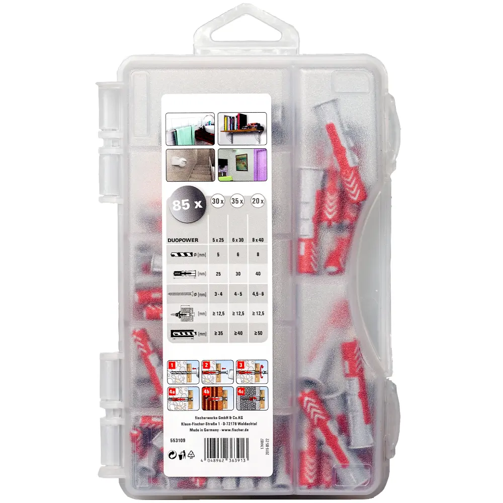 Fischer Dübelsortiment DuoPower-Box mini (85)