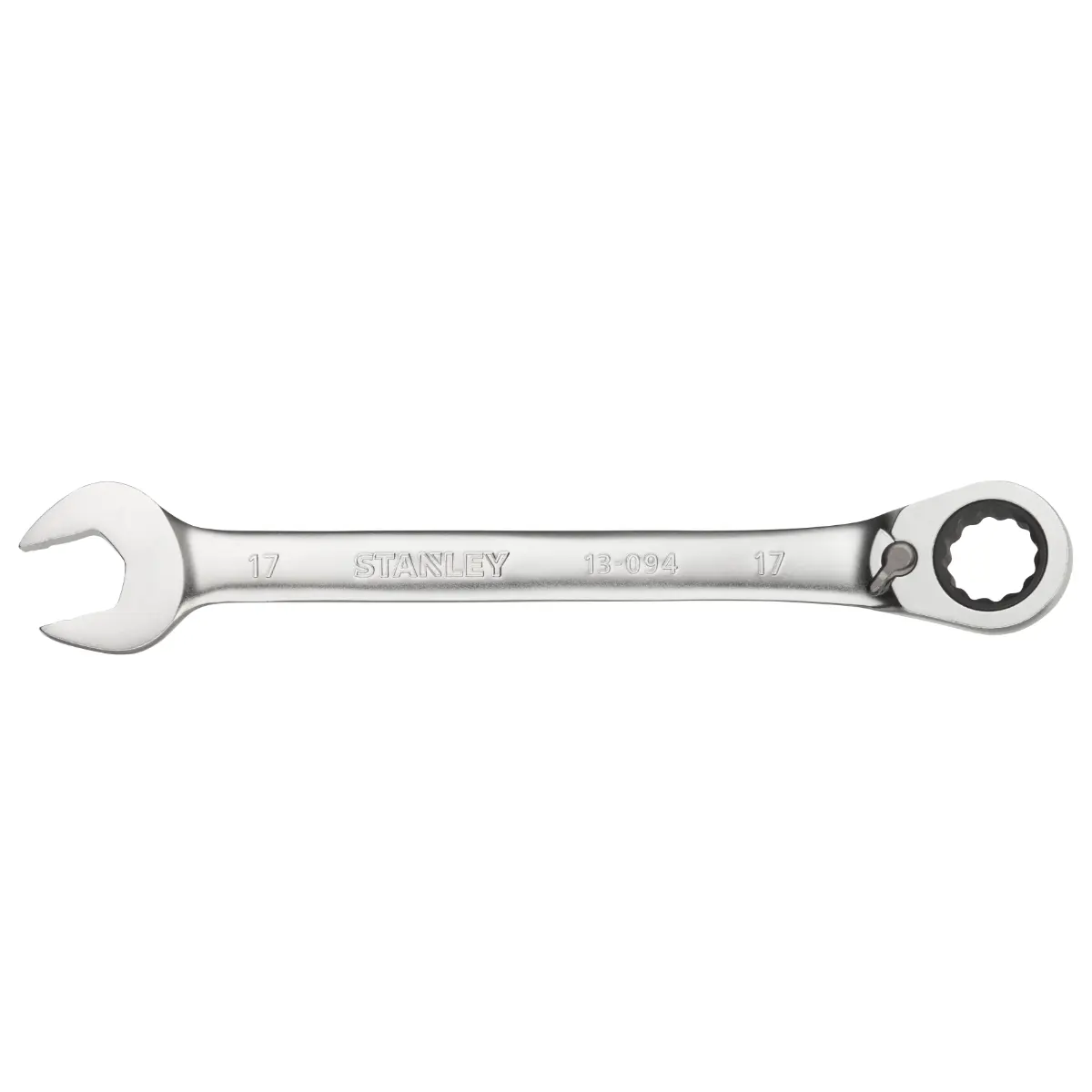 STANLEY FATMAX Ringmaulschlüssel mit Ratsche 17 mm, 72 Zähne, 12-Kant, 15° gekröpft