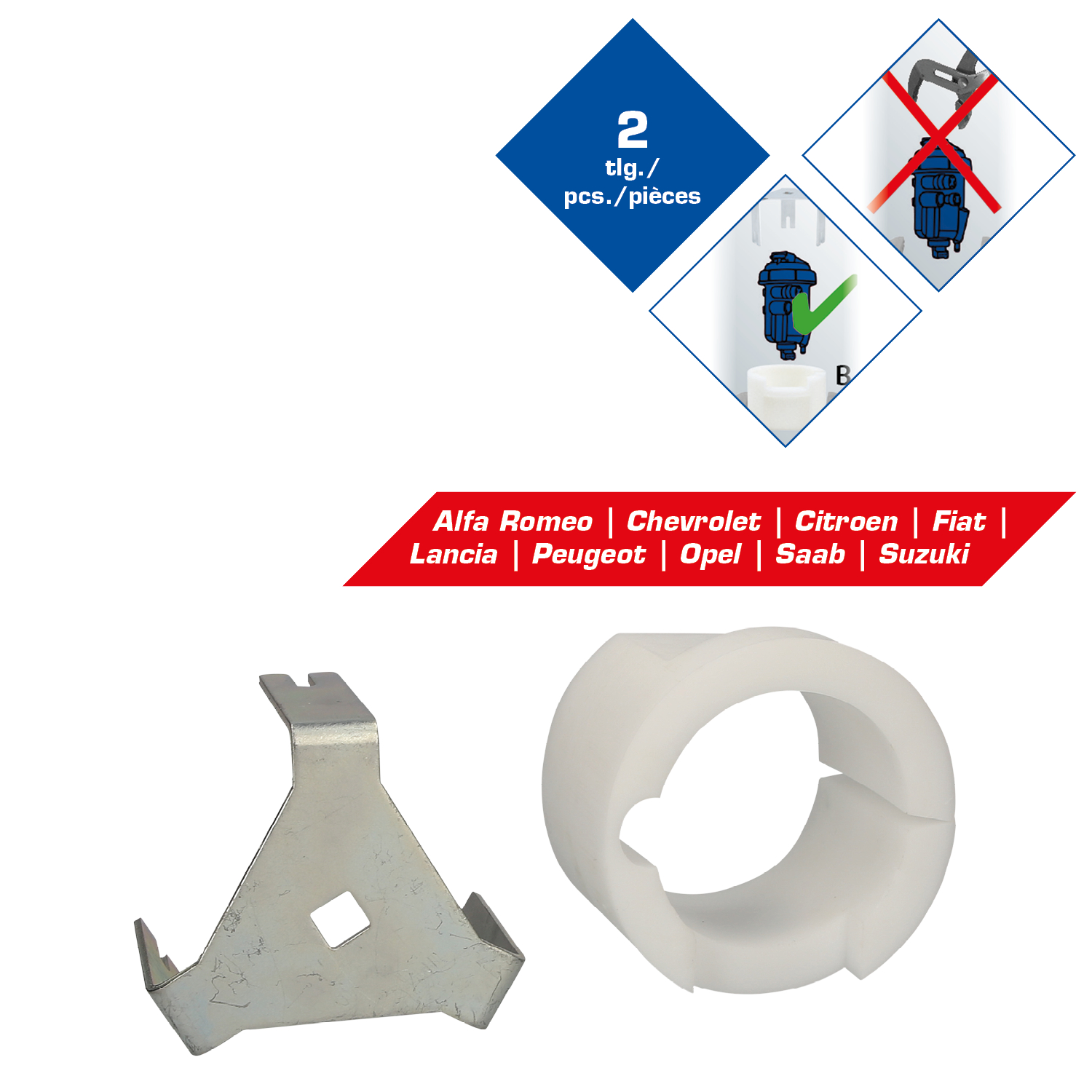 Brilliant Tools Kraftstofffilter-Werkzeug-Satz für JTD Motoren, 2-tlg - BT536000