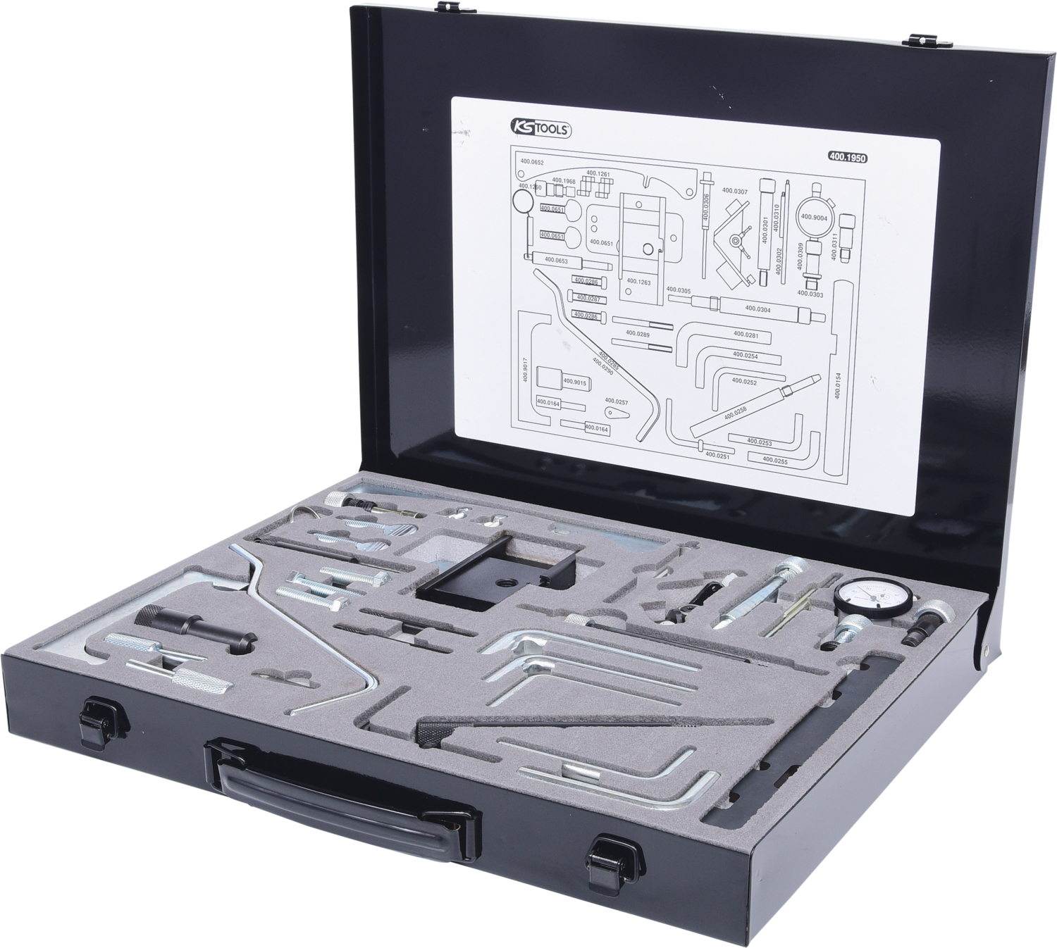 KS Tools Universal - Motoreinstell-Werkzeug-Satz für Dieselmotoren, 41-tlg