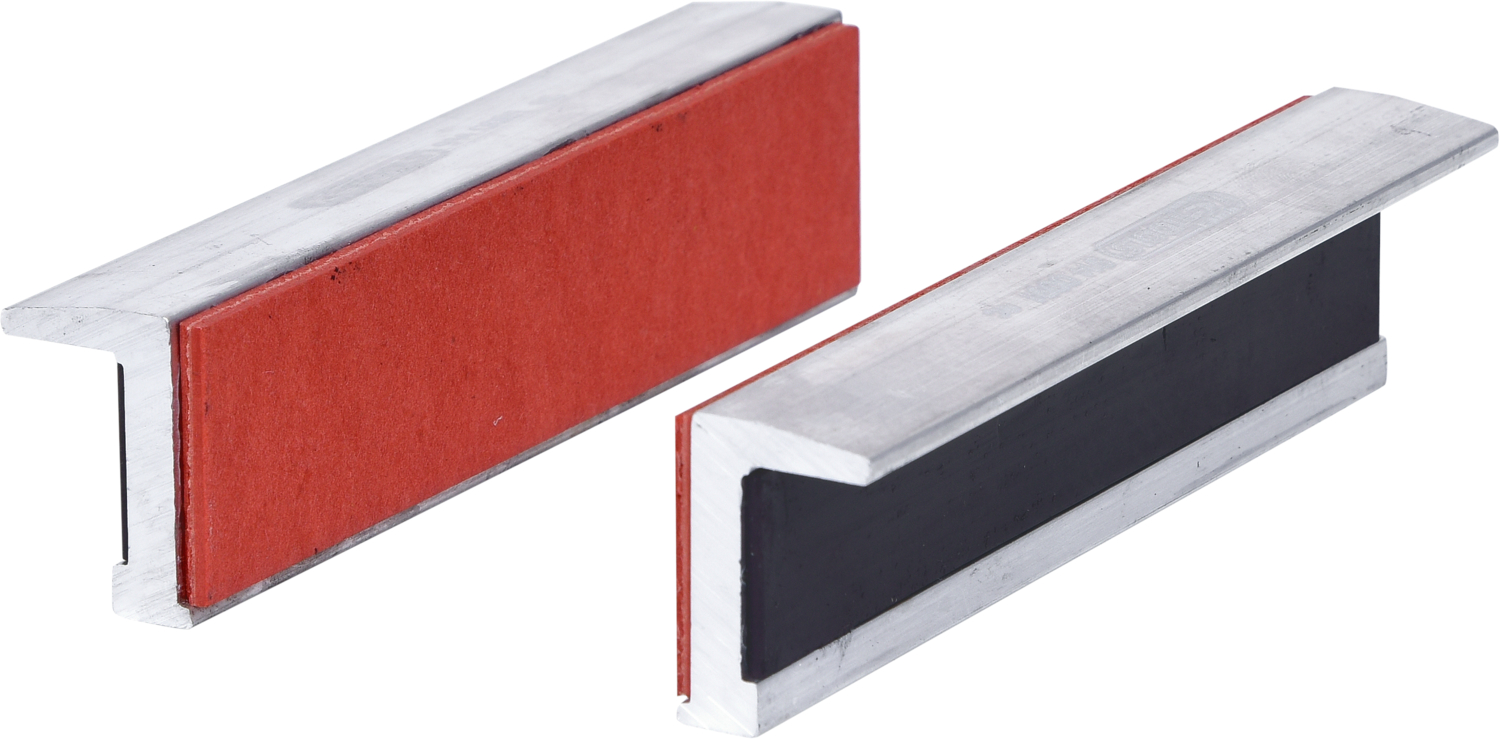 KS Tools Alu-Schraubstock-Schonbacken,Gummibesatz
