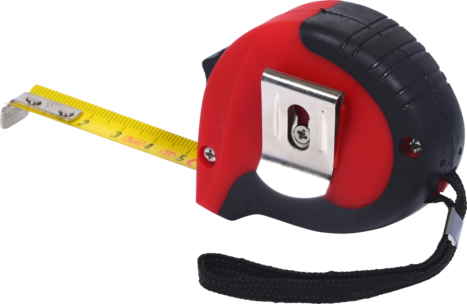 KS Tools Bandmaß mit Feststeller,schwarz-rot