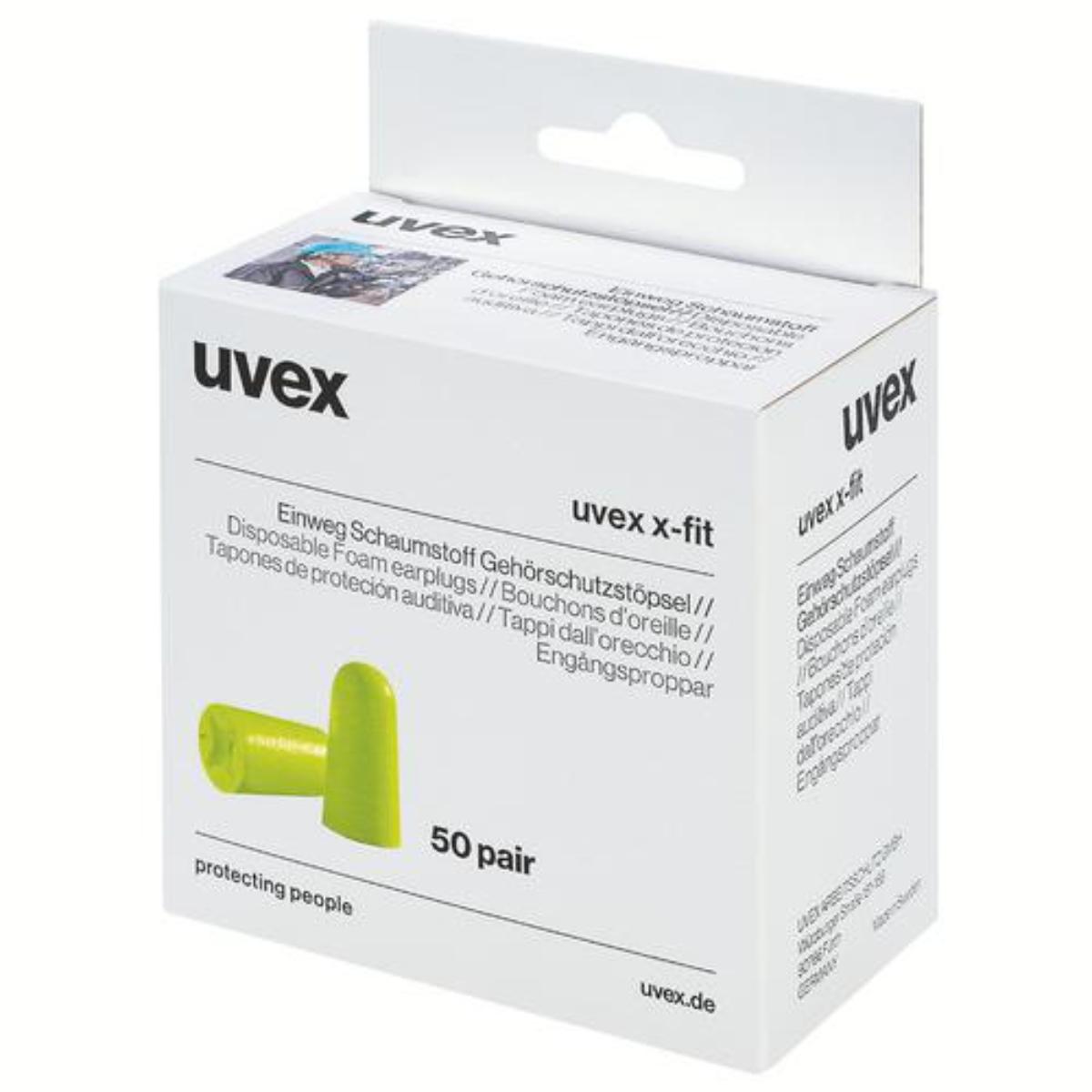 Uvex Gehörschutzstöpsel X-FIT o.Band, 50 Paar