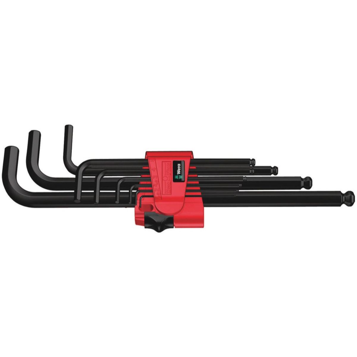 Wera 950/9 Hex-Plus 6 Winkelschlüsselsatz, metrisch, BlackLaser, 9-teilig