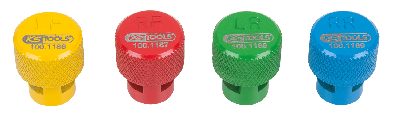 KS Tools RDKS - TPMS Reifenentlüfter-Satz, 4-tlg