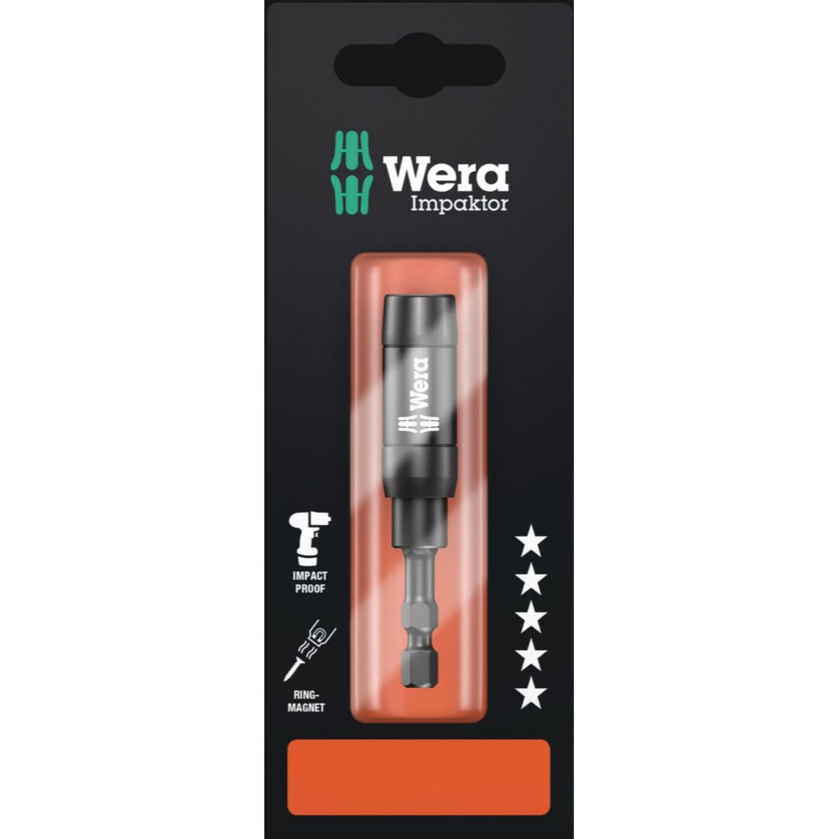 Wera 897/4 IMP R SB Impaktor Halter mit Ringmagnet und Sprengring