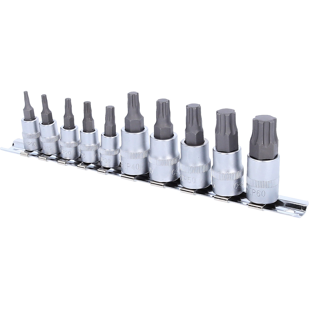 KS Tools 1/4"+3/8" Bit-Stecknuss-Satz TorxPlus, 10-tlg, IP10-IP60
