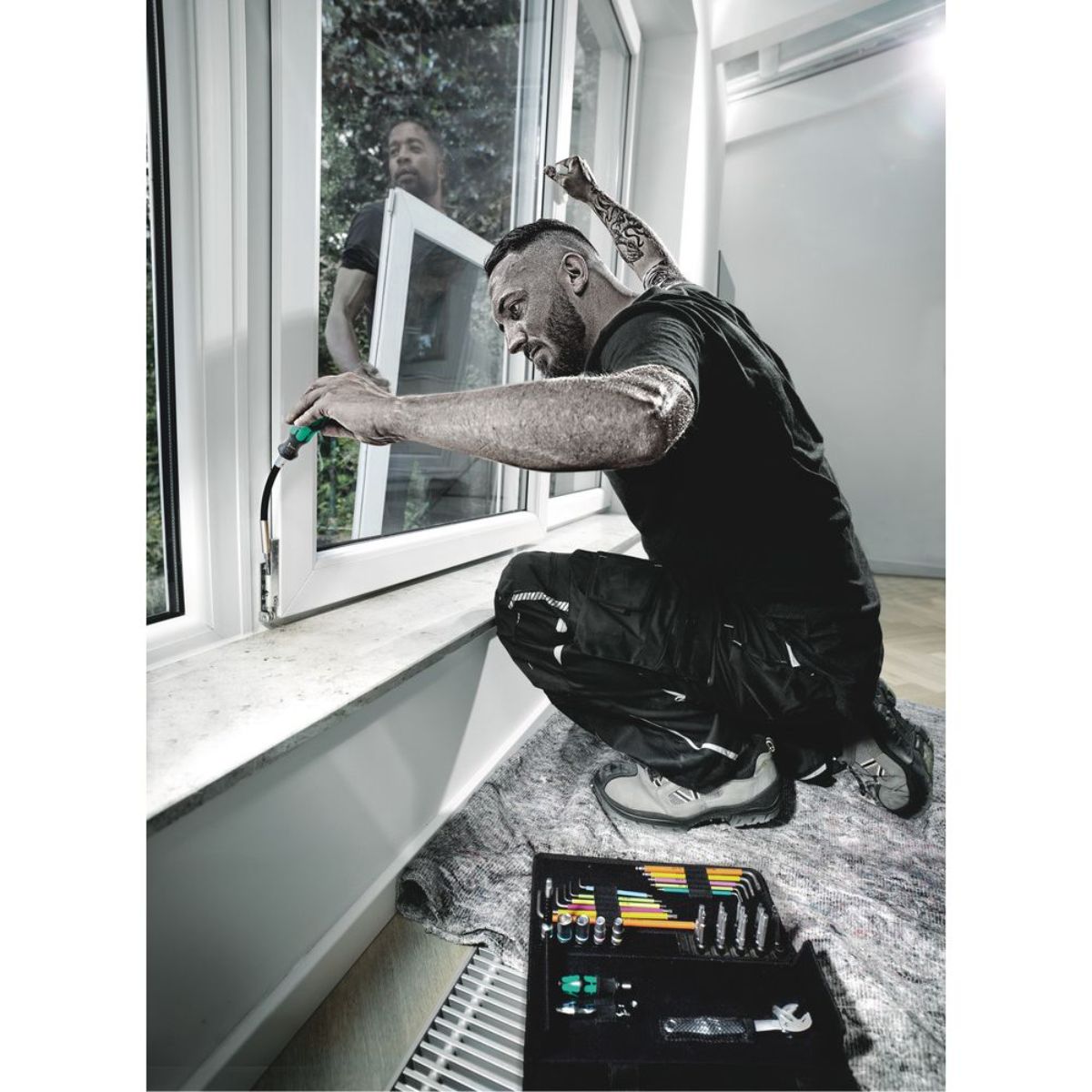 Wera 393 S Bits-Handhalter extra slim mit flexiblem Schaft
