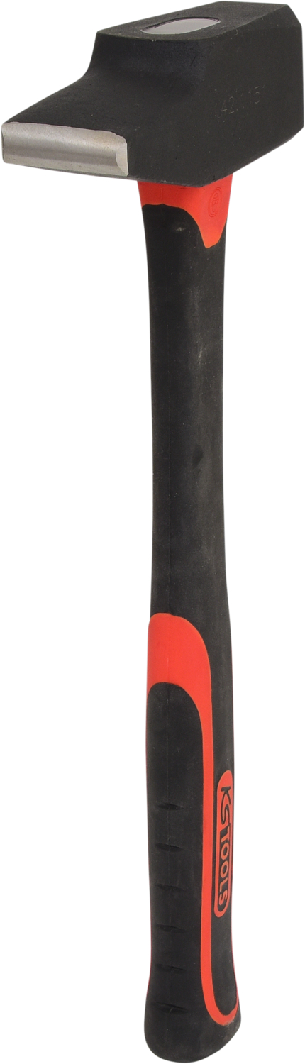 KS Tools Schlosserhammer, Fiberglasstiel, französische Form