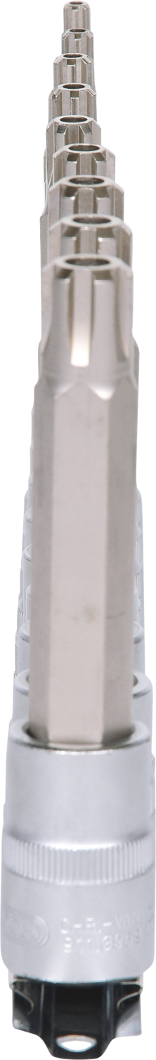 KS Tools 1/2" RIBE-Bit-Stecknuss-Satz, lang, 9-tlg