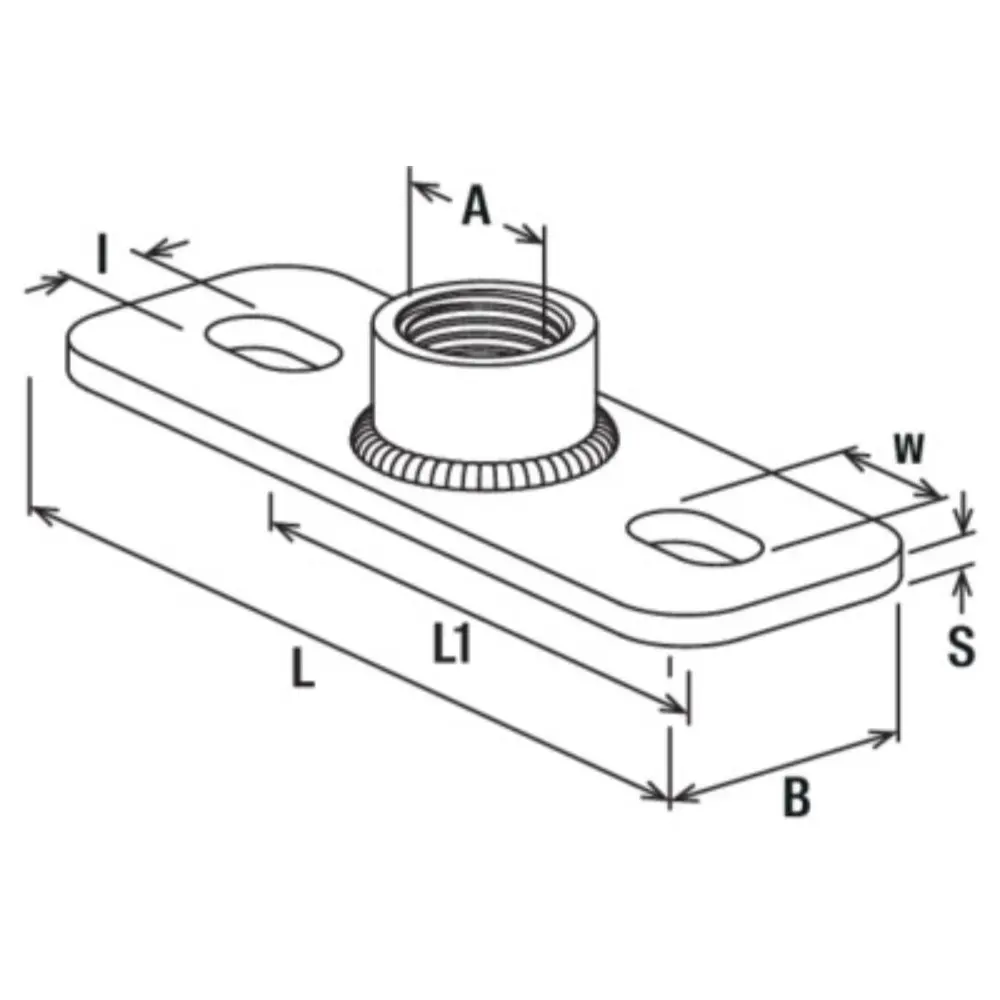 Fischer Grundplatte GPSR 1/2"