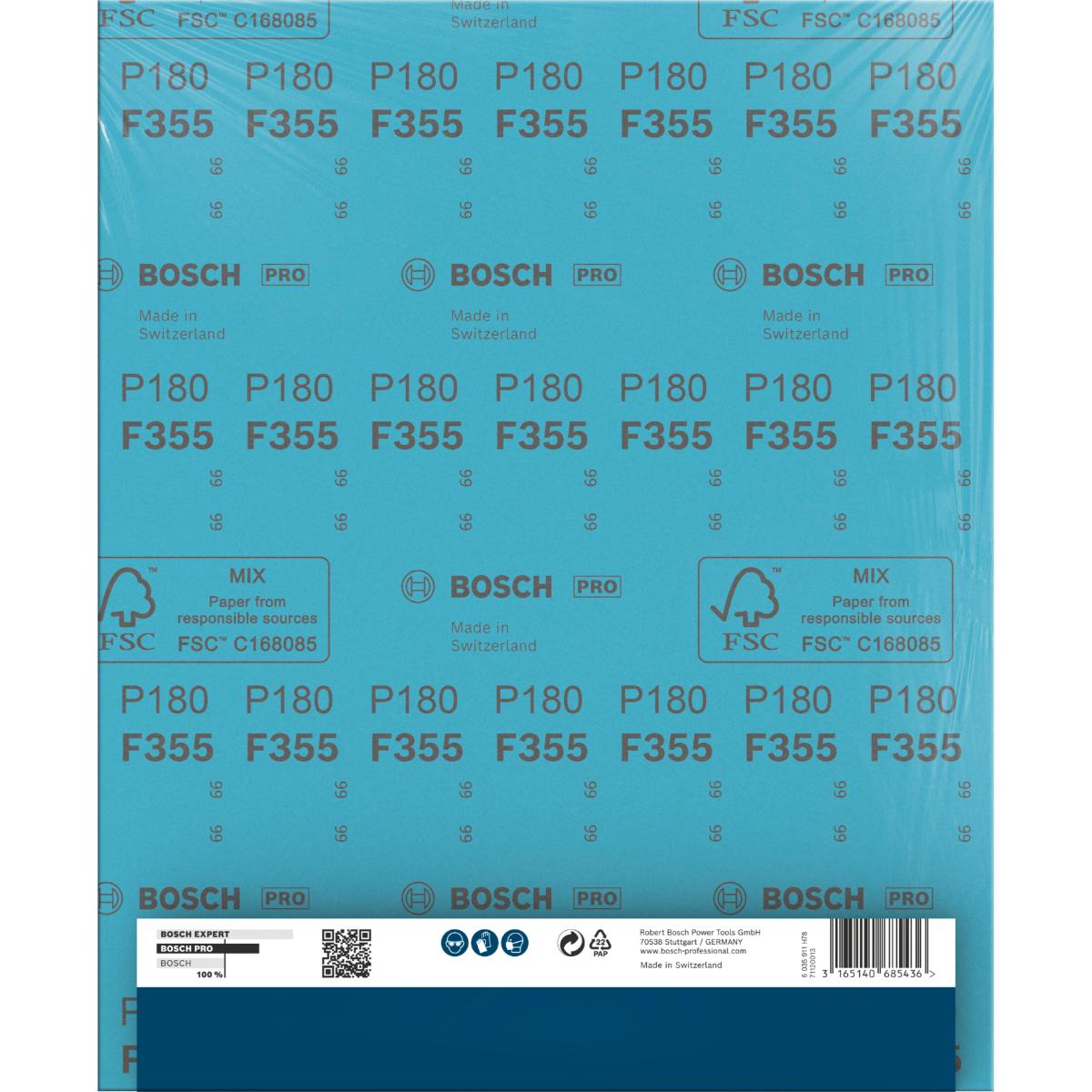 Bosch Schleifblatt C355, Papierschleifblatt, 230 x 280 mm