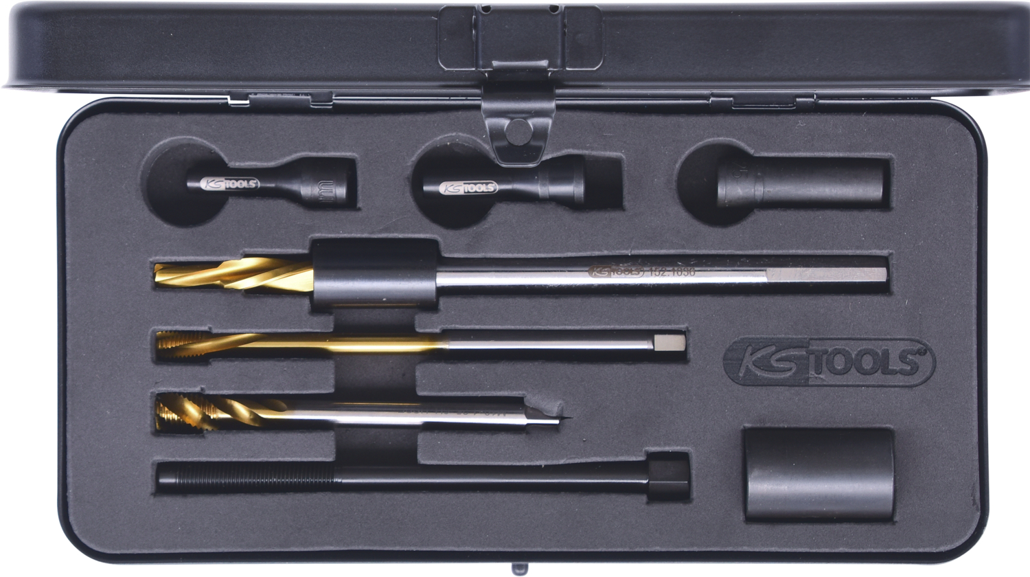 KS Tools Universal Glühkerzen-Ausbohrsatz M10 x 1,25