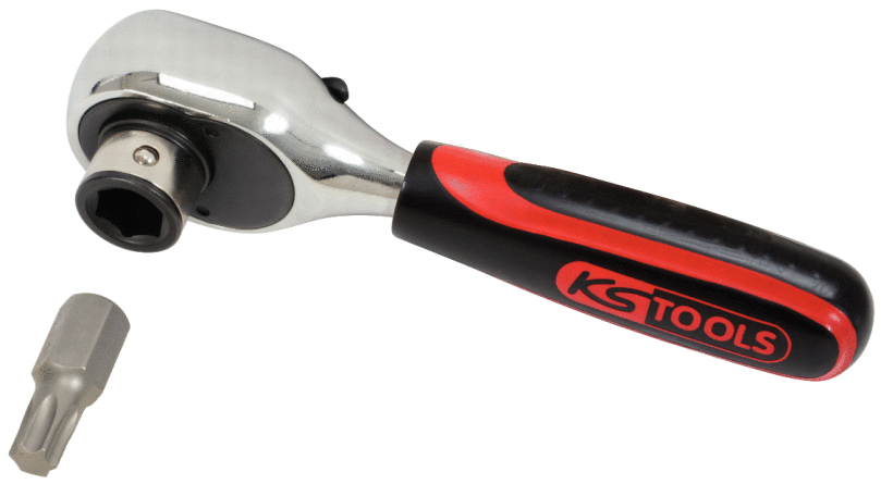 KS Tools 10mm Bit-Umschaltknarre, 120mm