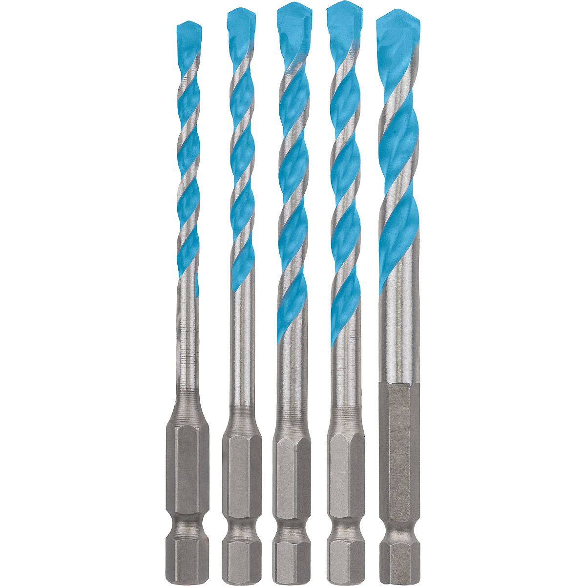 Bosch EXPERT HEX-9 MultiConstruction Bohrer-Set, 5-tlg., für Dreh- und Schlagbohrer