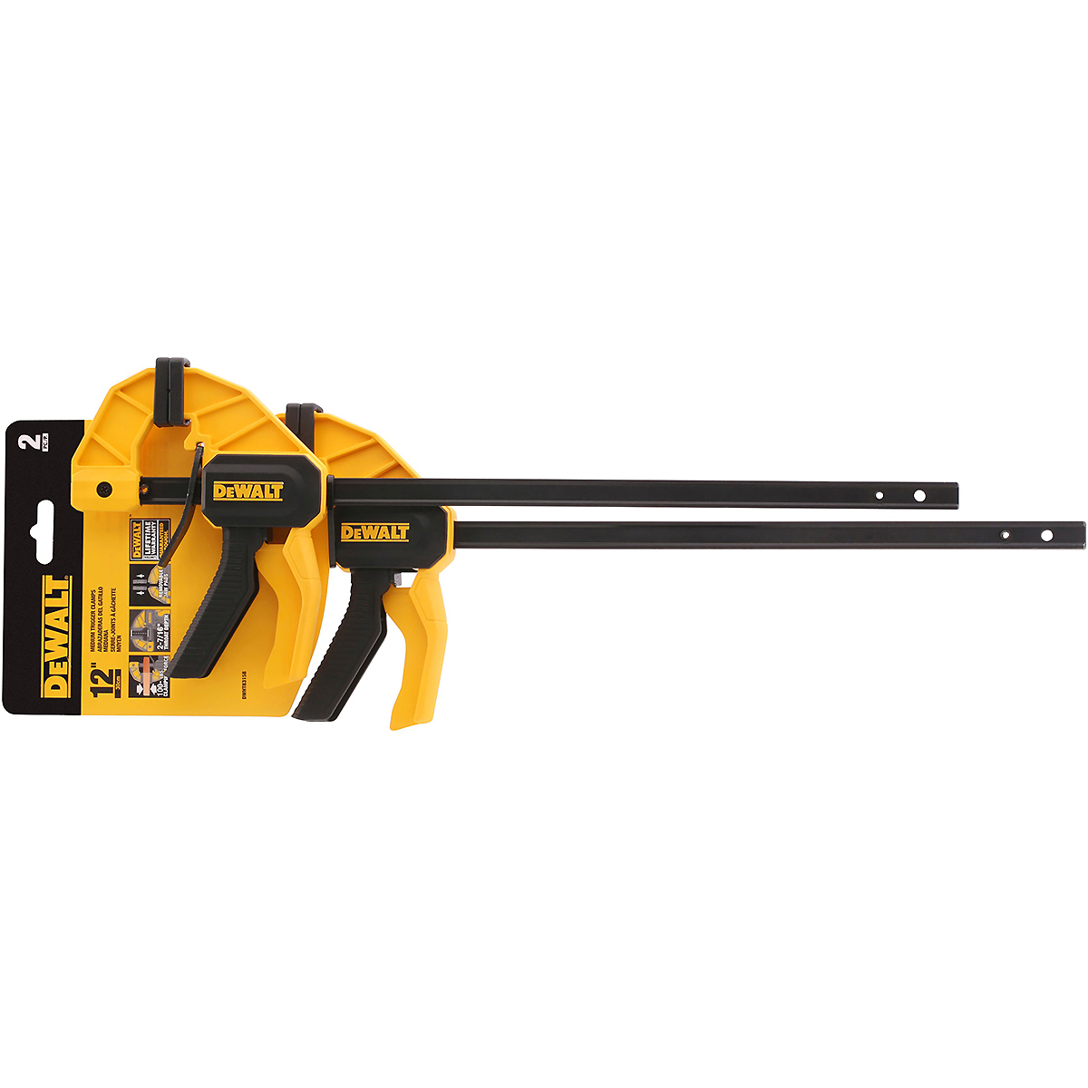 DEWALT Einhandzwinge 300mm 2er Pack