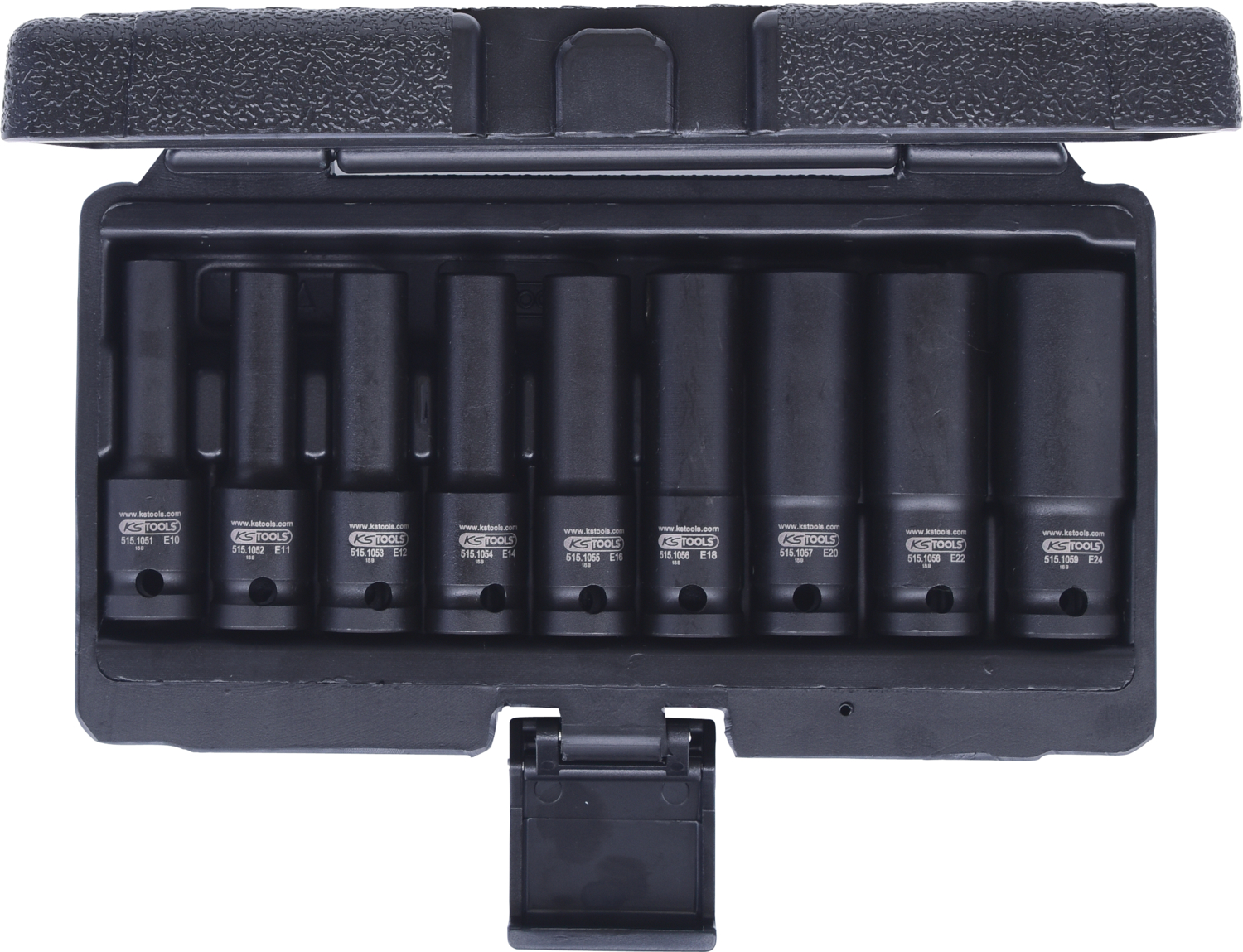 KS Tools 1/2" Torx-E-Kraft-Stecknuss-Satz, 9-tlg, E10-E24