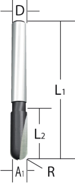 Makita Fräser U-Nut 6mm - D-09329