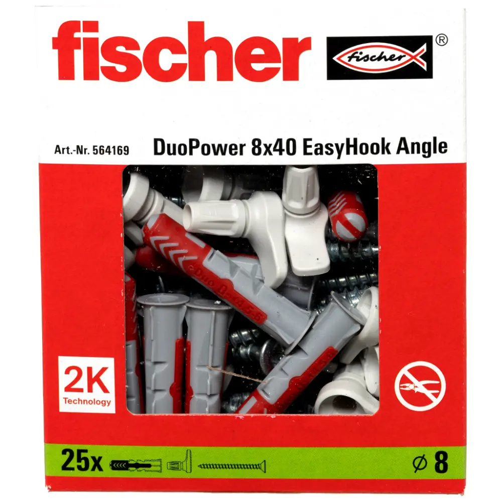 Fischer EasyHook Angle Universaldübel DuoPower 8x40