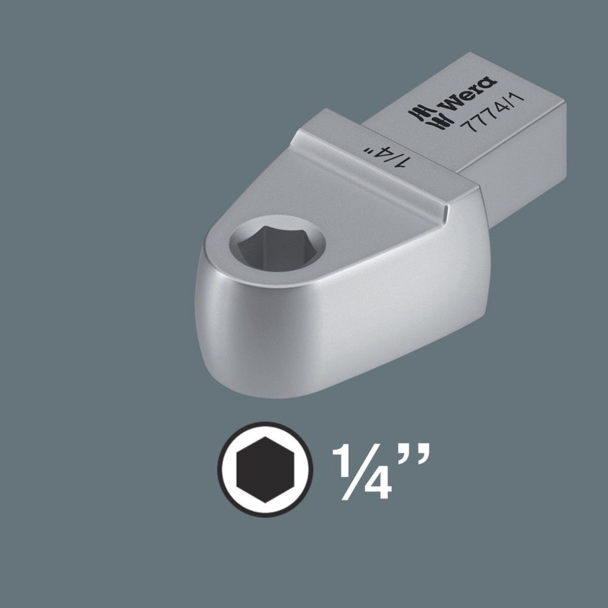 Wera 7774/1 Einsteckwerkzeug Bitadapter 1/4", 9x12 mm