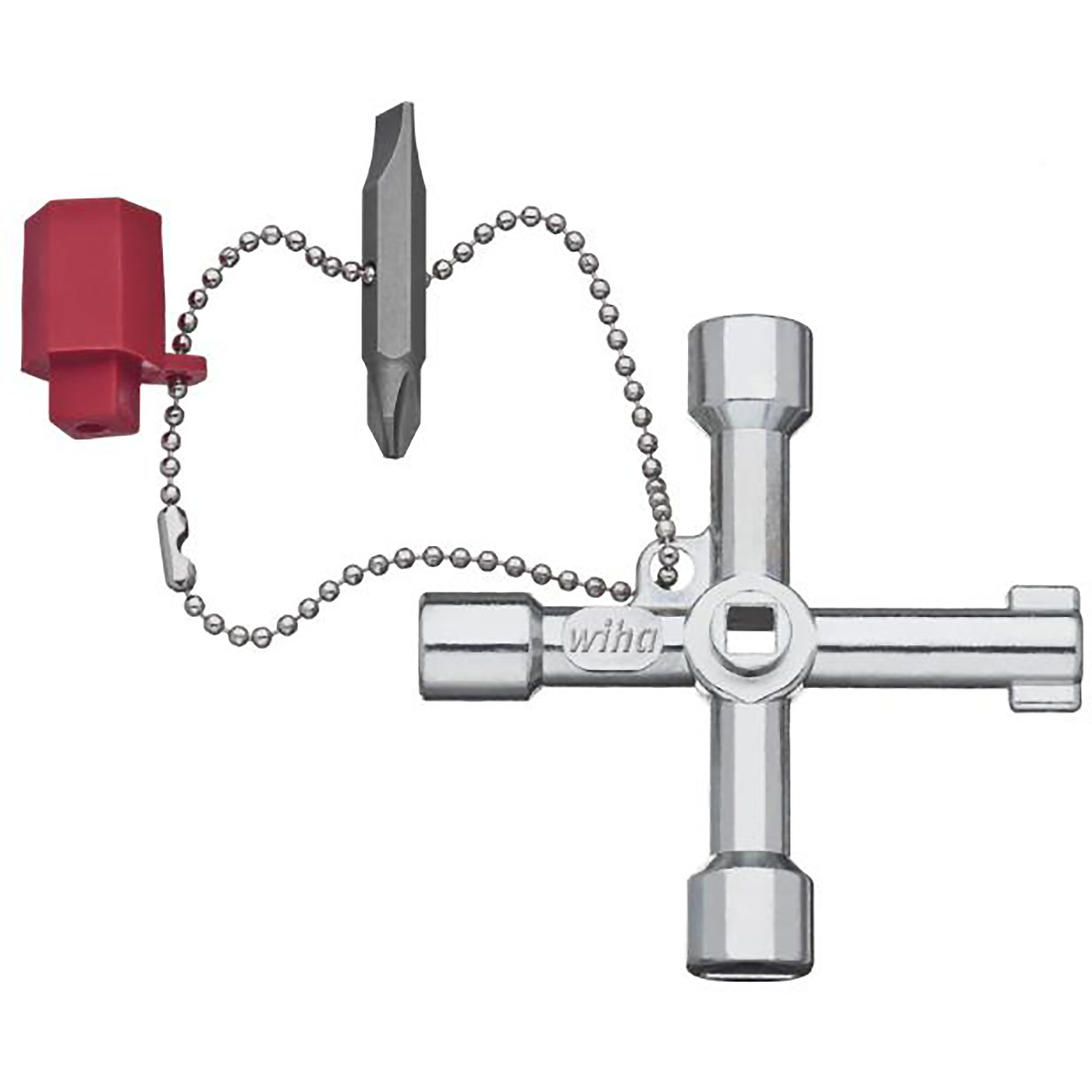 Wiha Schaltschrankschlüssel Kreuz-Form - 5 Stück