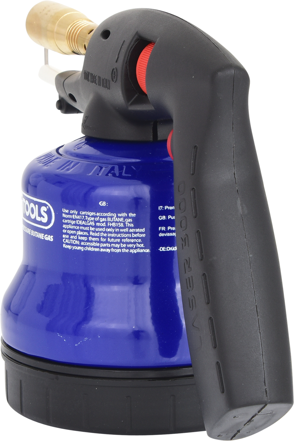 KS Tools Universal-Kartuschenlötgerät mit Piezo-Zündung, blau