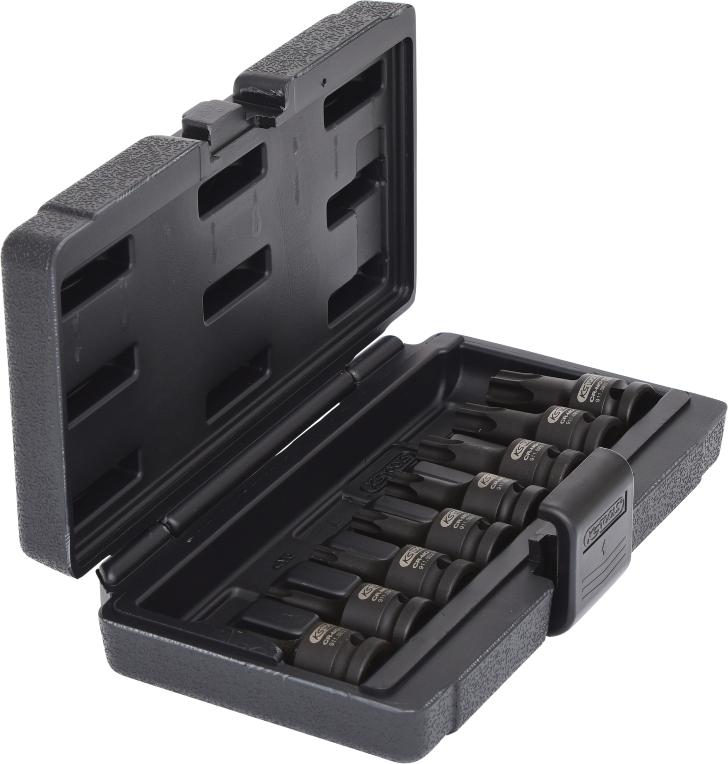 KS Tools 1/2" Kraft-Bit-Stecknuss-Satz Torx, 8-tlg, T30-T80, kurz