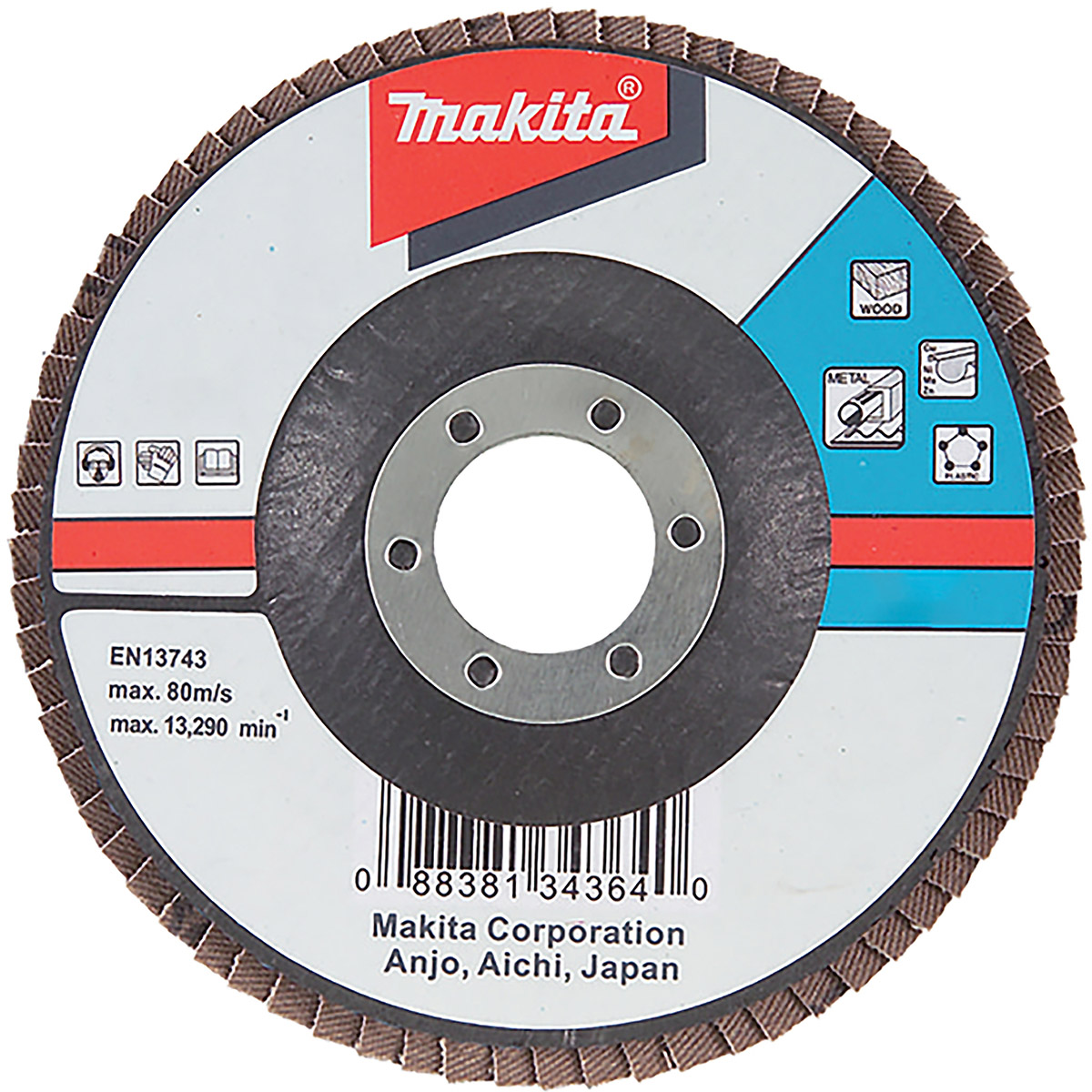 Makita Fächerschleifscheibe 180mm A120 - D-27165