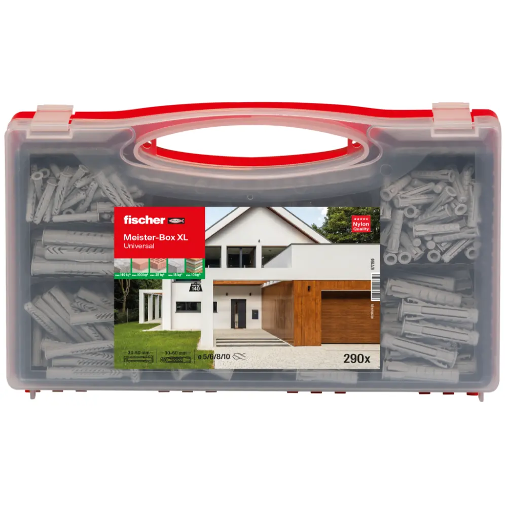 Fischer Dübelsortiment Meister-Box XL Universal (290 Teile)