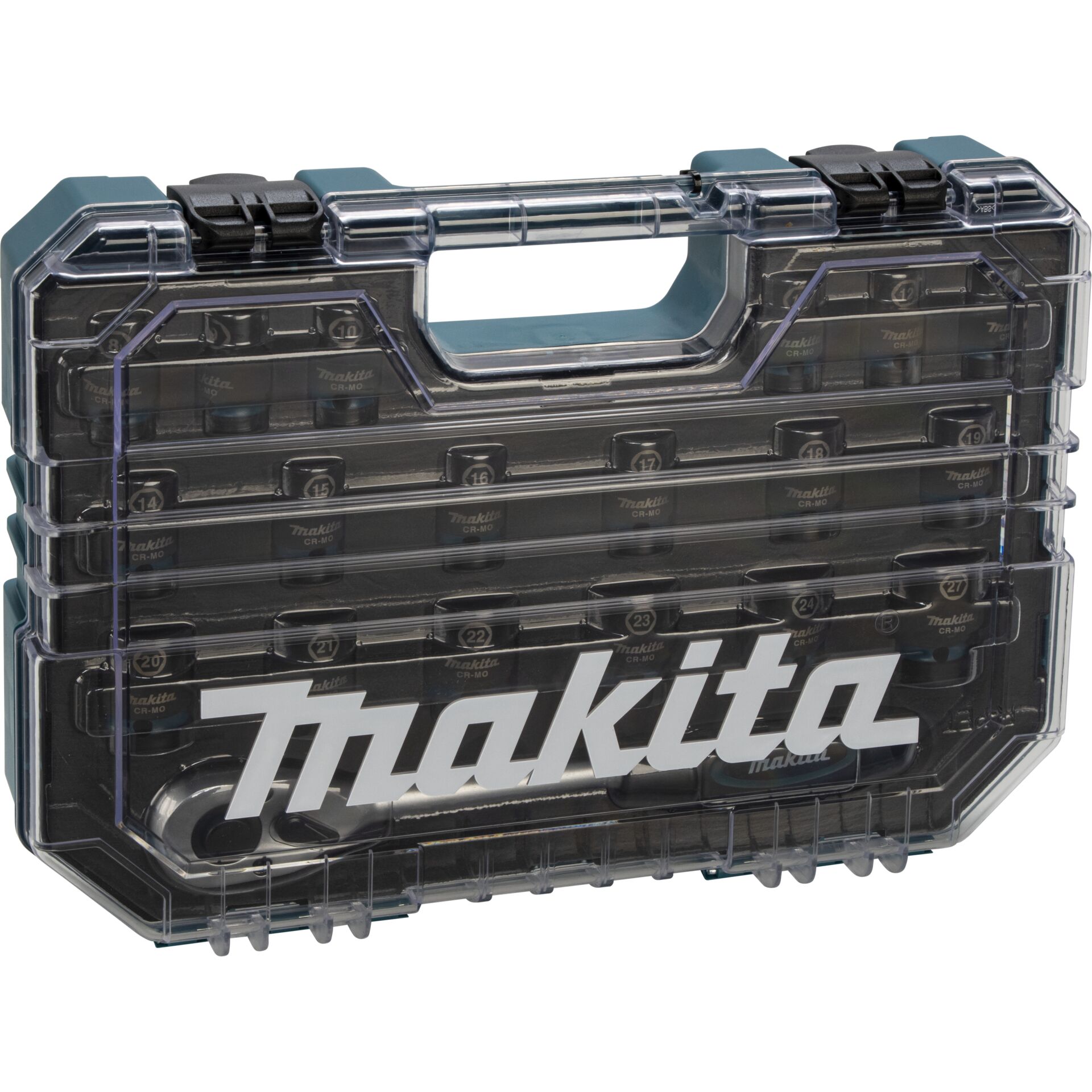 Makita Impact Black Schlagnuss-Set 1/2 Zoll mit Ratsche 19-teilig - E-30069