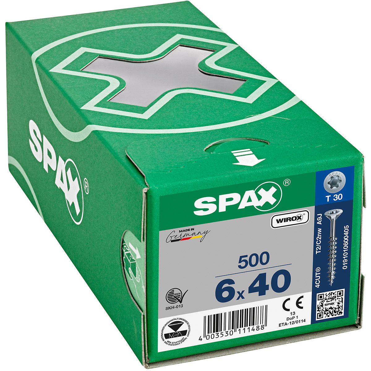 SPAX Senkmultikopf T-Star Plus T30 Teilgewinde WIROX, 500 Stück