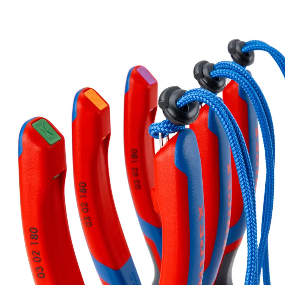 KNIPEX TetheredTool Clips rot (10 Stück) 30 mm