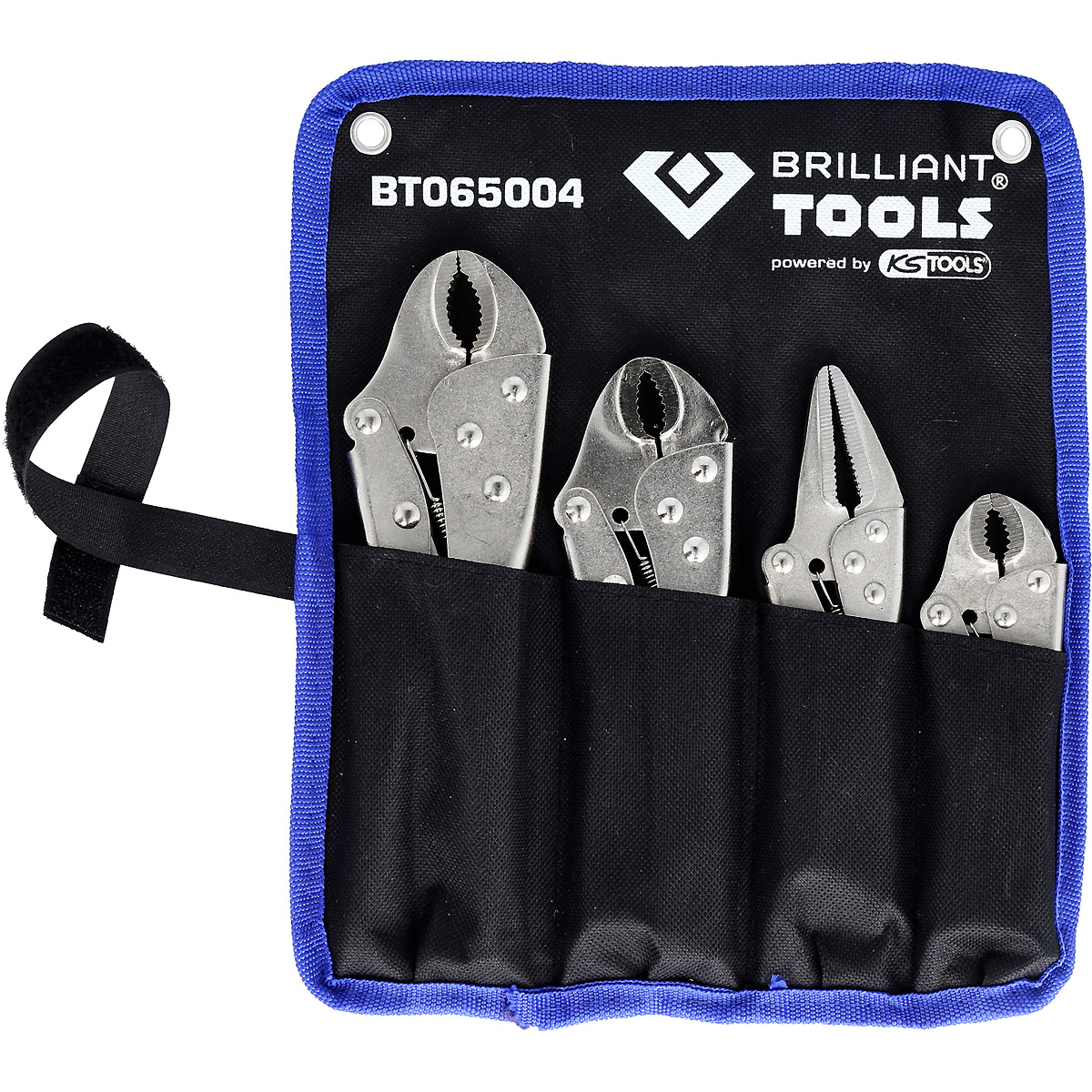Brilliant Tools Feststellzangen / Gripzangen-Satz, 4-tlg