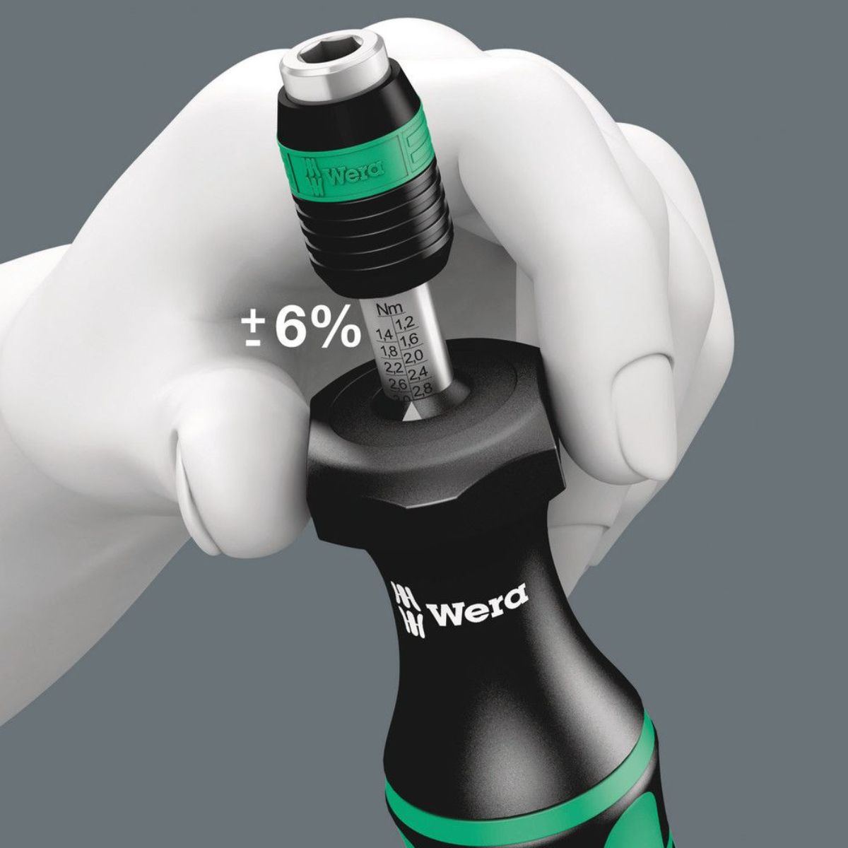 Wera 7440/41 Kraftform Drehmomentschraubendreher-Satz 0,3-3,0 Nm, 26-teilig