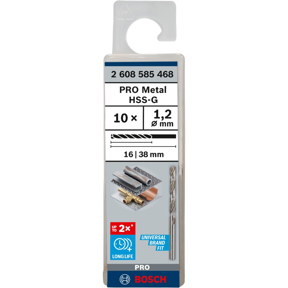 Bosch PRO Metallbohrer HSS-G, DIN 338