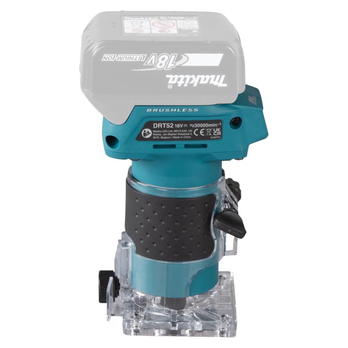 Makita Akku-Kantenfräse 6 mm - 30.000 U/min - DRT52Z