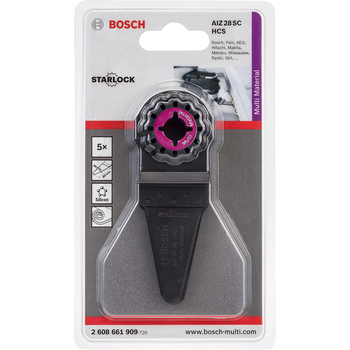 Bosch HCS Universalfugenschneider AIZ 28 SC, 40 x 28 mm