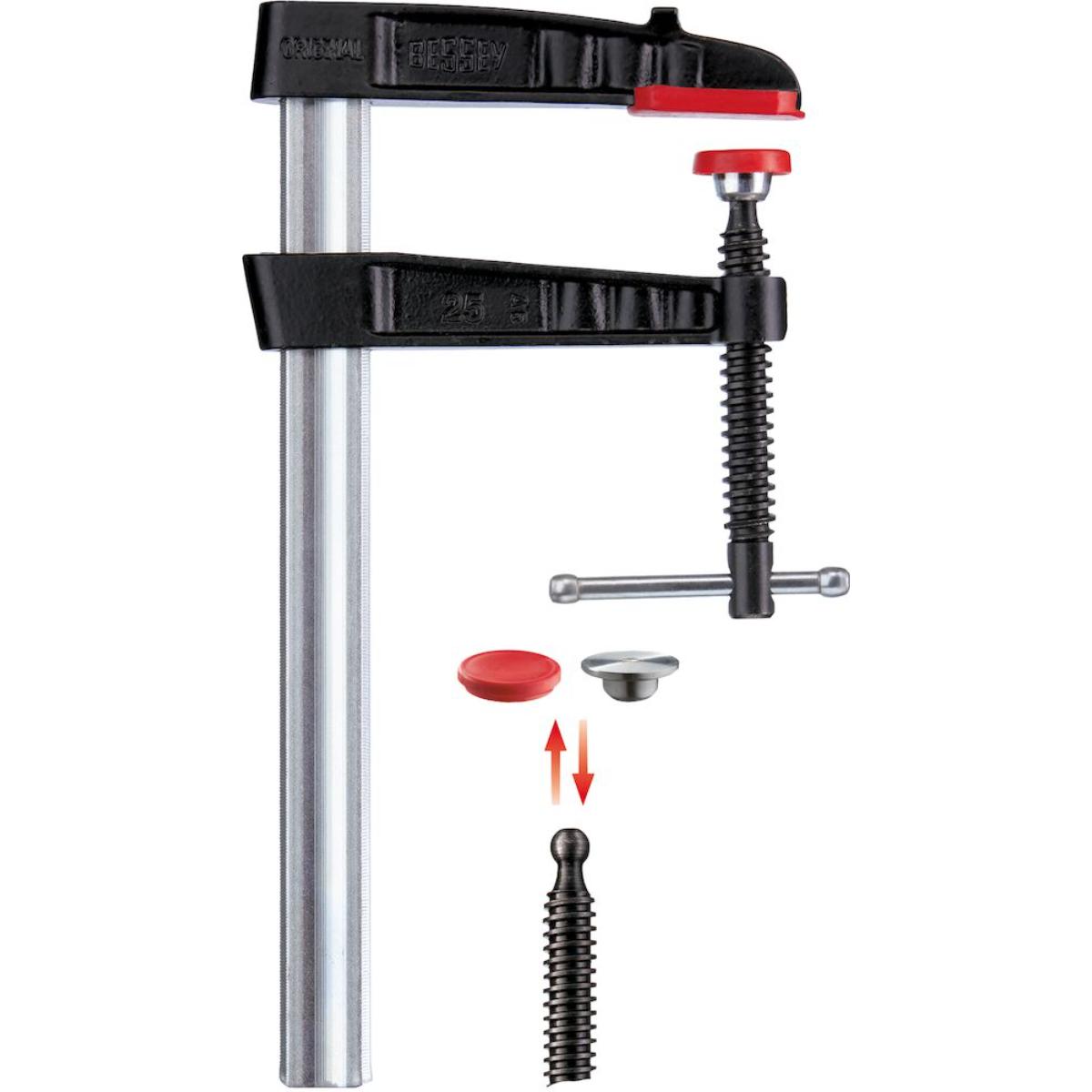 Bessey Original Temperguss-Schraubzwinge TG mit Knebelgriff