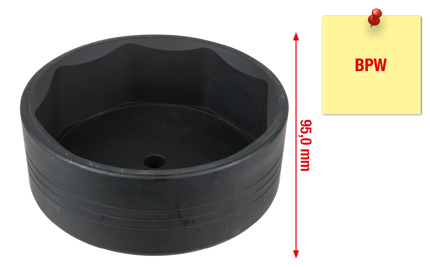 KS Tools Achsmuttern-Schlüssel für BPW, 8-kant, 120mm