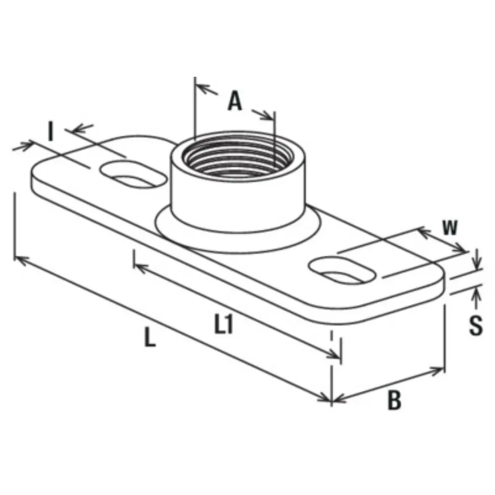 Fischer Grundplatte GPS 3/4"