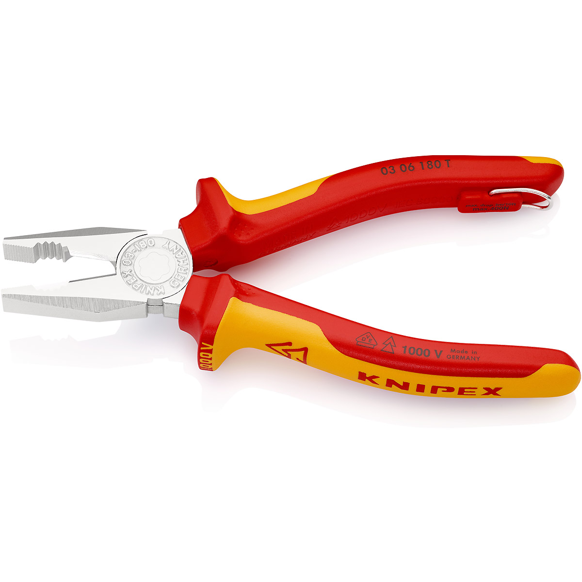 KNIPEX Kombizange mit Befestigungsöse